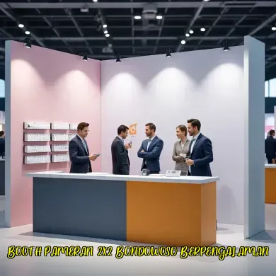 booth pameran 2x2 bondowoso berpengalaman